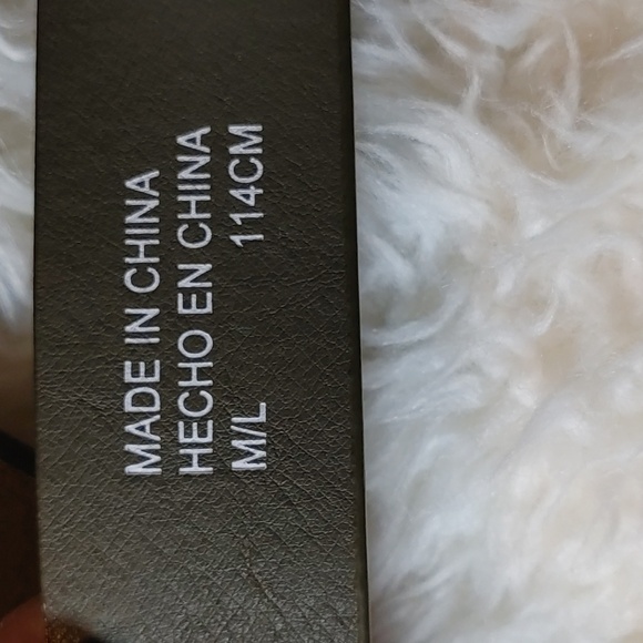 NWT Olive & Gold Faux Leather Belt - Picture 6 of 7